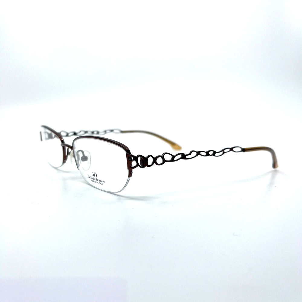 Catherine Deneuve CD-246 GLD Eyeglasses Frames Gold Half‎ Rim 52-17-140 H6423